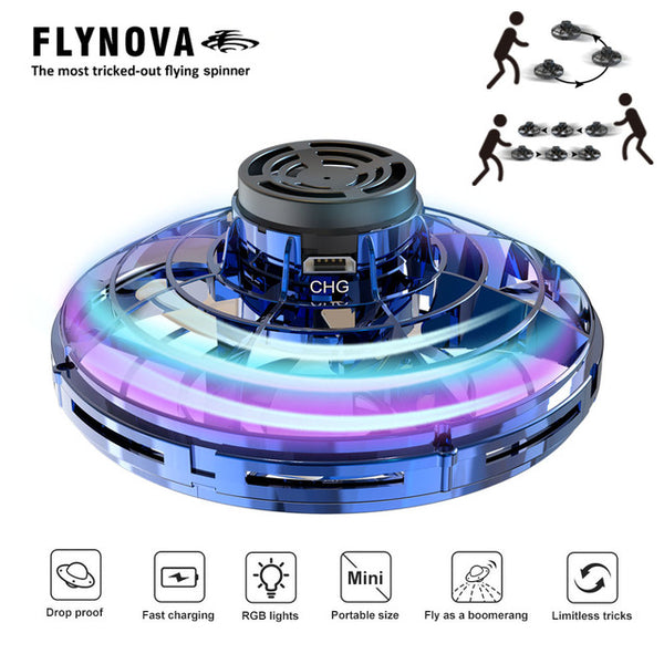 Flying Spinner Mini UFO Drone Hand Operated Flyorb Fly Fidget Toys