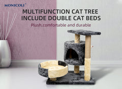 Wholesale Luxury Funny Climbing Sratcher Wooden Playing Condo Cat Tree