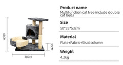 Wholesale Luxury Funny Climbing Sratcher Wooden Playing Condo Cat Tree