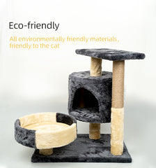 Wholesale Luxury Funny Climbing Sratcher Wooden Playing Condo Cat Tree