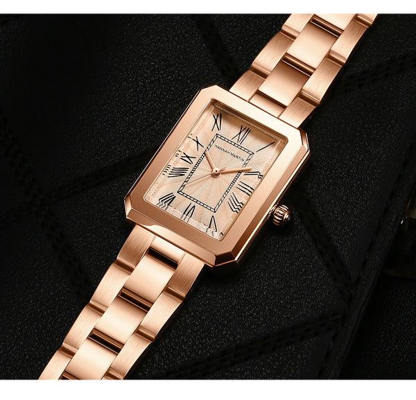 Quartz Women Stainless Steel Rose Gold Watch2035