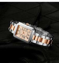 Quartz Women Stainless Steel Rose Gold Watch2035